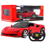 Autíčko Ferrari SF90 R/C 1:14 Rastar - červené